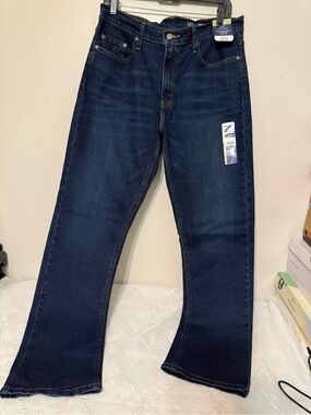 George Dark Blue Straight-Leg Jeans